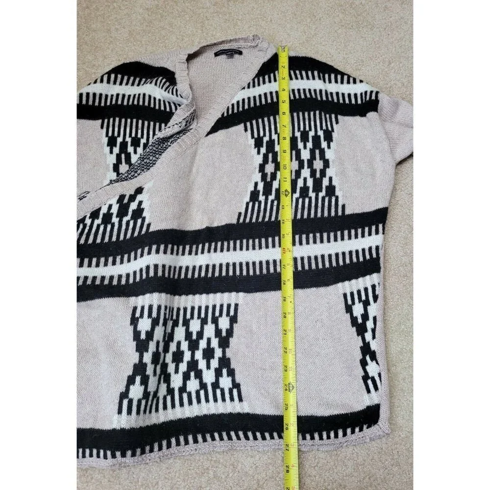 American Eagle Outfitters AEO Aztec Open Front Cardigan Sweater Southwest Large